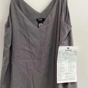 Express Charcoal Sleeveless Top